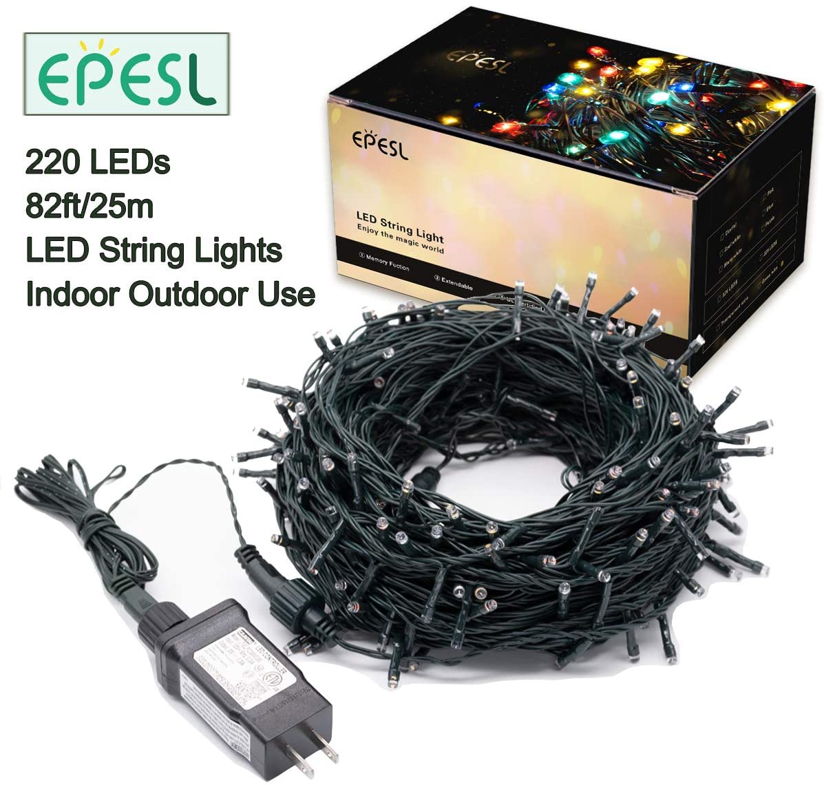 tree lights box