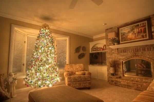 christmas tree inside home