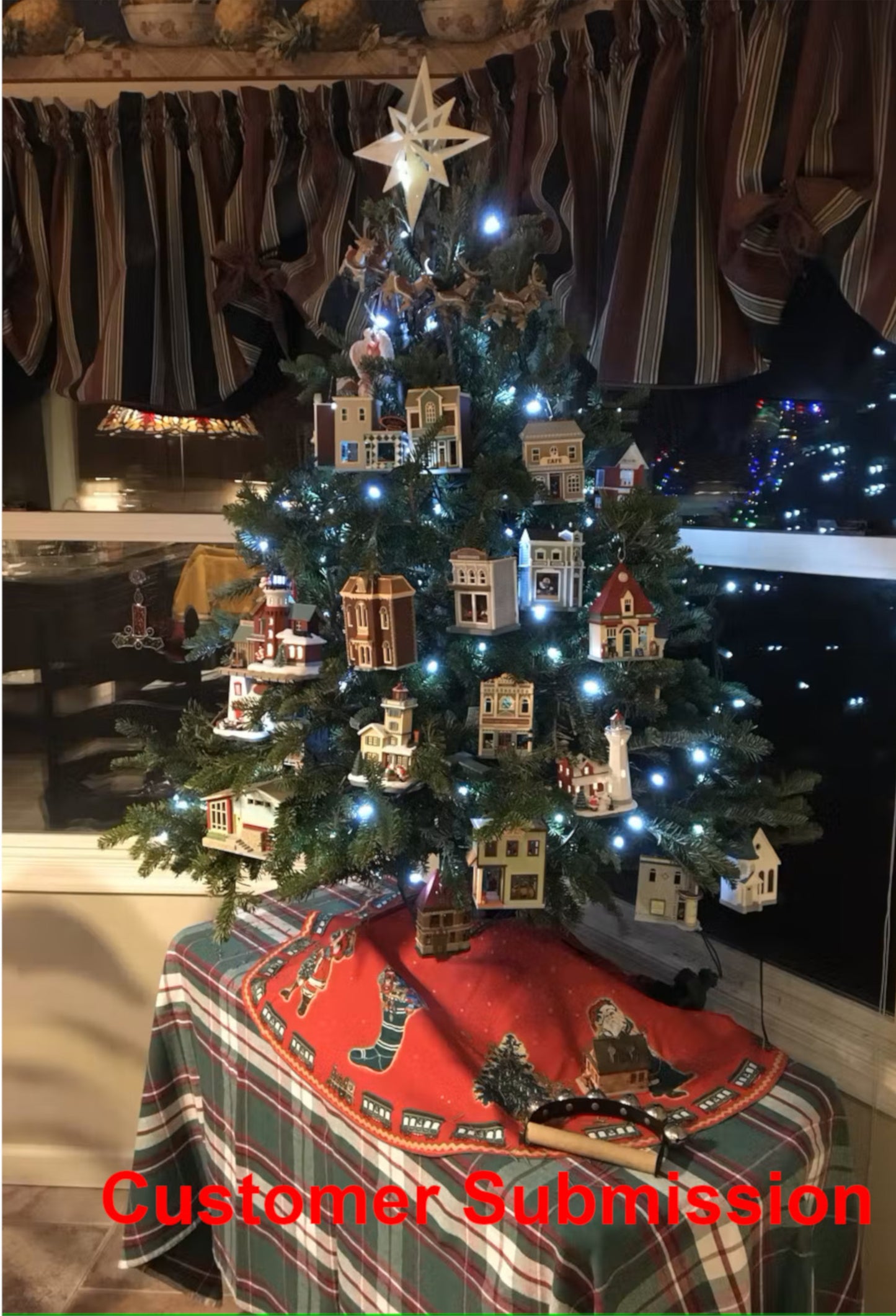 3 foot christmas tree decorated balsam fir