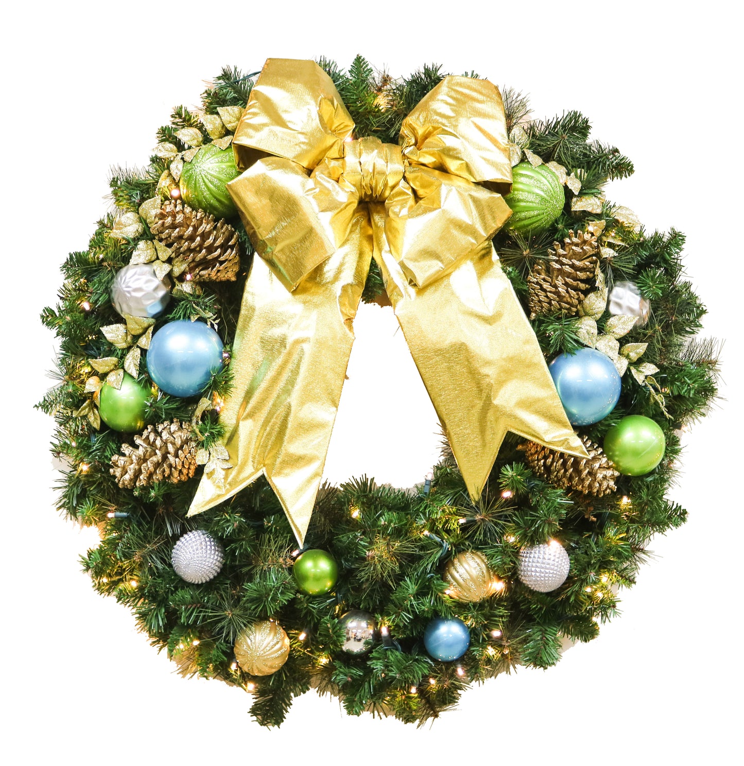 decorated christmas tree wreaths